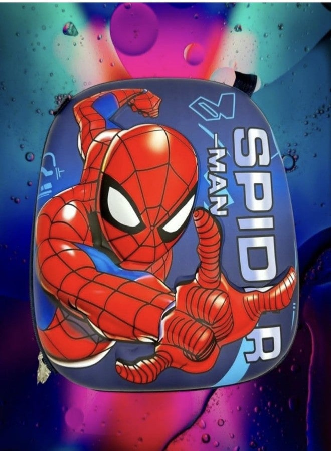 شيري بوكس حقيبة ظهر للأطفال من CherryBox برسومات كرتونية - حقيبة مناسبة لمرحلة ما قبل المدرسة، والمدرسة، ومنطقة اللعب، ورياض الأطفال - حقيبة نزهة صغيرة للأطفال الصغار - حقائب صغيرة خفيفة الوزن للأطفال (أزرق وأحمر برسومات كرتونية) - Image 5